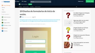 
                            4. 20 Diseños de formularios de inicio de sesión. - Hazlo ... en Taringa!