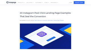 
                            2. 20 Instagram Landing Page Examples That Seal the Conversion