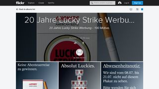 
                            10. 20 Jahre Lucky Strike Werbung - 100 Plakat-Motive | Flickr