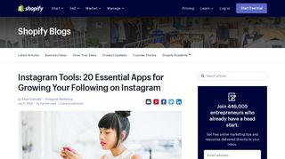 
                            12. 20 Key Instagram Tools to Grow Your Audience in 2018 - Shopify
