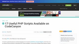 
                            13. 20 Useful PHP Scripts Available on CodeCanyon - Envato Tuts+
