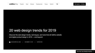 
                            13. 20 web design trends for 2019 | Webflow Blog