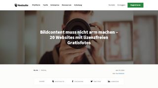 
                            11. 20 Websites mit lizenzfreien Gratisfotos - Hootsuite Blog