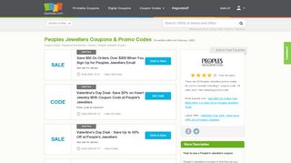 
                            6. $200 off Peoples Jewellers Coupons, Promo Codes February, 2019