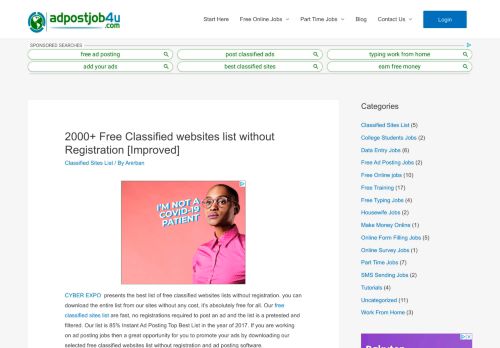 
                            6. 2000 Free Classified Websites List Without Registration [95%]