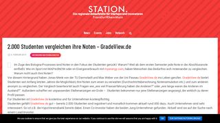 
                            7. 2.000 Studenten vergleichen ihre Noten - GradeView.de - Station