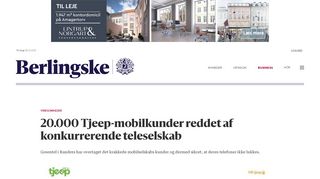 
                            6. 20.000 Tjeep-mobilkunder reddet af konkurrerende teleselskab