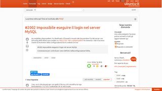 
                            2. #2002 Impossibile eseguire il login nel server MySQL - Chiedi