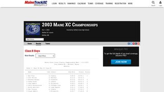 
                            10. 2003 Maine XC Championships - Class B Boys (Raw) - MileSplit Maine