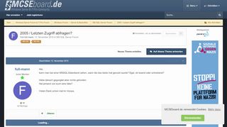 
                            5. 2005 / Letzten Zugriff abfragen? - MS SQL Server Forum - MCSEboard.de