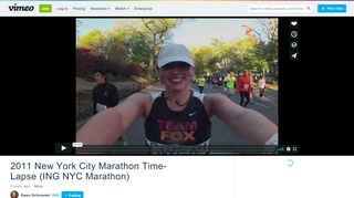 
                            9. 2011 New York City Marathon Time-Lapse (ING NYC Marathon) on ...