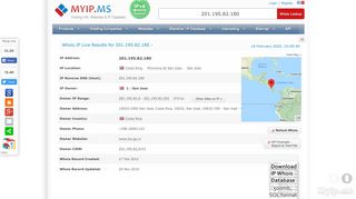 
                            2. 201.195.82.180 Ip Address Location Lookup - Myip.ms