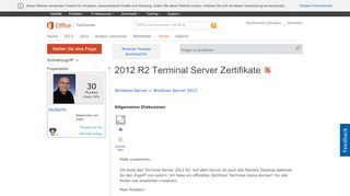 
                            3. 2012 R2 Terminal Server Zertifikate - Microsoft