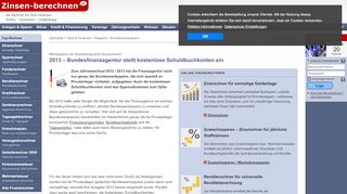 
                            4. 2013 – Bundesfinanzagentur stellt kostenlose Schuldbuchkonten ein ...