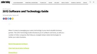 
                            10. 2013 Software and Technology Guide - Salon Management - Salon ...