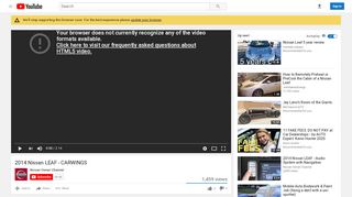 
                            12. 2014 Nissan LEAF - CARWINGS - YouTube