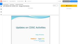 
                            13. 20140320 DC CDISC UG - Sergiy Sirichenko - studylib.net
