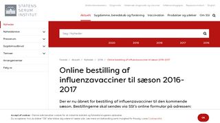 
                            13. 2016_07_Influenza vaccine_bestilling_2016_2017