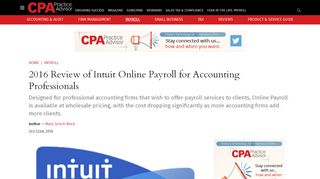 
                            6. 2016 Review of Intuit Online Payroll for Accounting Professionals