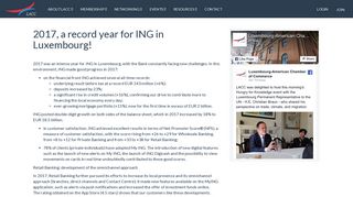 
                            9. 2017, a record year for ING in Luxembourg! - Luxembourg-American ...