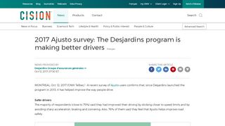 
                            12. 2017 Ajusto survey: The Desjardins program is making better drivers