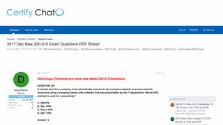 
                            3. 2017 Dec New 200-310 Exam Questions PDF Share! | Certify Chat ...