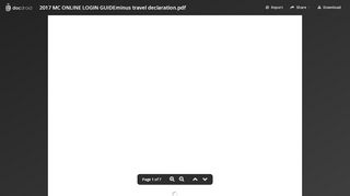 
                            8. 2017 MC ONLINE LOGIN GUIDEminus travel declaration.pdf | DocDroid
