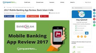 
                            6. 2017 Mobile Banking App Review: Bank Islam i-Info | CompareHero