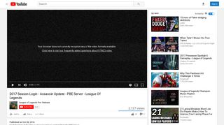 
                            7. 2017 Season Login - Assassin Update - PBE Server - League Of ...