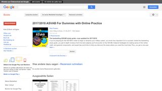 
                            13. 2017/2018 ASVAB For Dummies with Online Practice