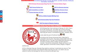 
                            3. 2018-2019 Chinese Horoscope Dog Prediction, Master Tsai Dog ...