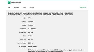 
                            9. 2018 APAC Graduate Programme - Information Technology ... - Tal.net