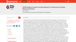 
                            12. 2018 Auditory System Gordon Research Conference & Gordon ...