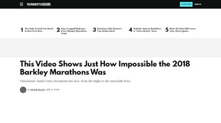 
                            10. 2018 Barkley Marathon Race Recap Video | Runner's World