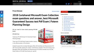 
                            9. 2018 Certshared Microsoft Exam Collection exam questions and ...