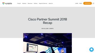 
                            12. 2018 Cisco Partner Summit Overview: Key Takeaways | Vyopta