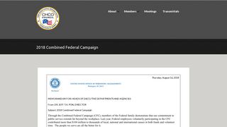 
                            12. 2018 Combined Federal Campaign | CHCOC
