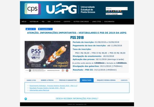 
                            5. 2018 - CPS/UEPG