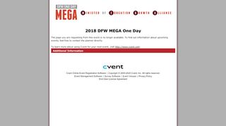 
                            9. 2018 DFW MEGA One Day - Event Summary | Online Registration by ...