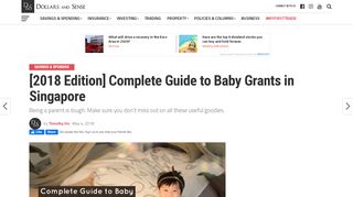
                            7. [2018 Edition] Complete Guide to Baby Grants in Singapore