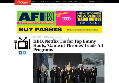 
                            11. 2018 Emmys: Wins by Program and Network | Hollywood Reporter