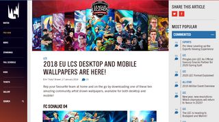 
                            10. 2018 EU LCS desktop and mobile wallpapers are here! | Lolesports