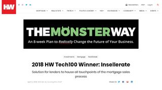 
                            11. 2018 HW Tech100 Winner: Insellerate | 2018-04-02 | HousingWire