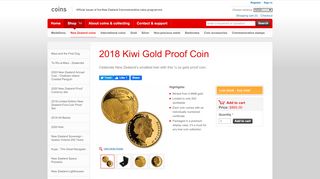 
                            11. 2018 Kiwi Gold Proof Coin | New Zealand Post Coins