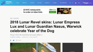 
                            11. 2018 Lunar Revel skins: Empress Lux and Guardian Nasus and ...