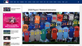 
                            3. 2018 MLB Players' Weekend nicknames | MLB.com