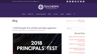 
                            3. 2018 Principals' Test schedule and online application - Principals' Test
