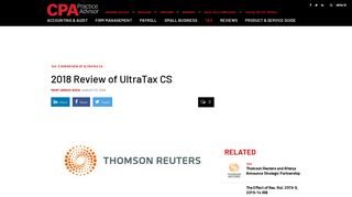 
                            10. 2018 Review of UltraTax CS | CPA Practice Advisor