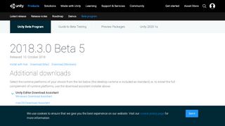
                            12. 2018.3.0b5 Release Notes - Unity