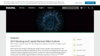 
                            12. 2019 Banking and Capital Markets M&A Outlook | Deloitte US